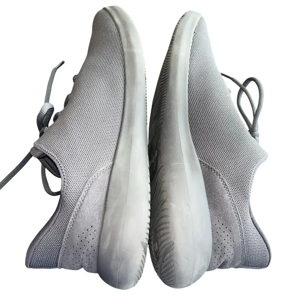 Kizik Madrid Eco Knit Walking Shoes Sneakers Mens Size 12 Gray Slip On Gray